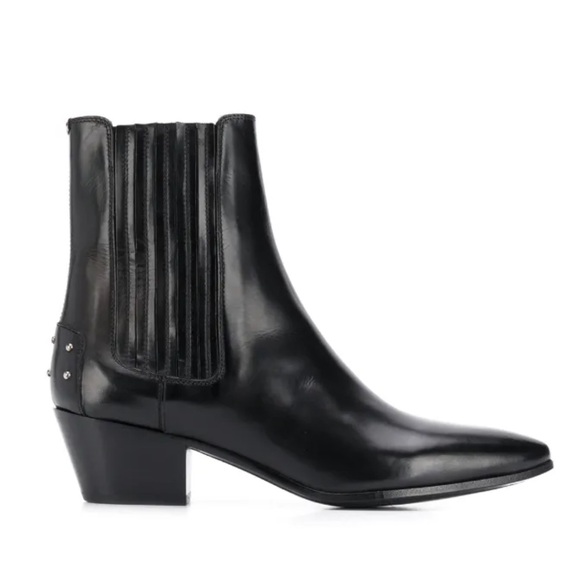 Saint Laurent 50mm West Chelsea Boots Black Women’s EU 37.5/US 7.5 - Picture 1 of 10